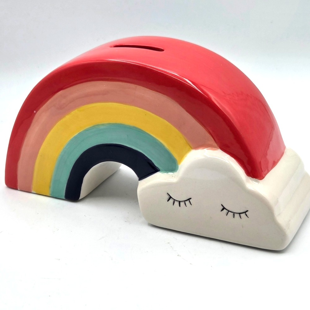 Rainbow Ceramic Cloud Bank In Bright Colors Sleeping Cloud